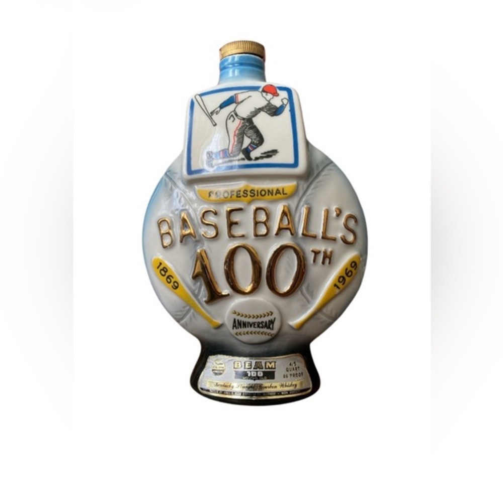 JIM BEAM Baseball 100th Anniversary Decanter